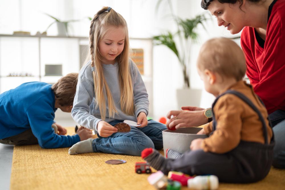 2149390013 image Children in a Montessori classroom