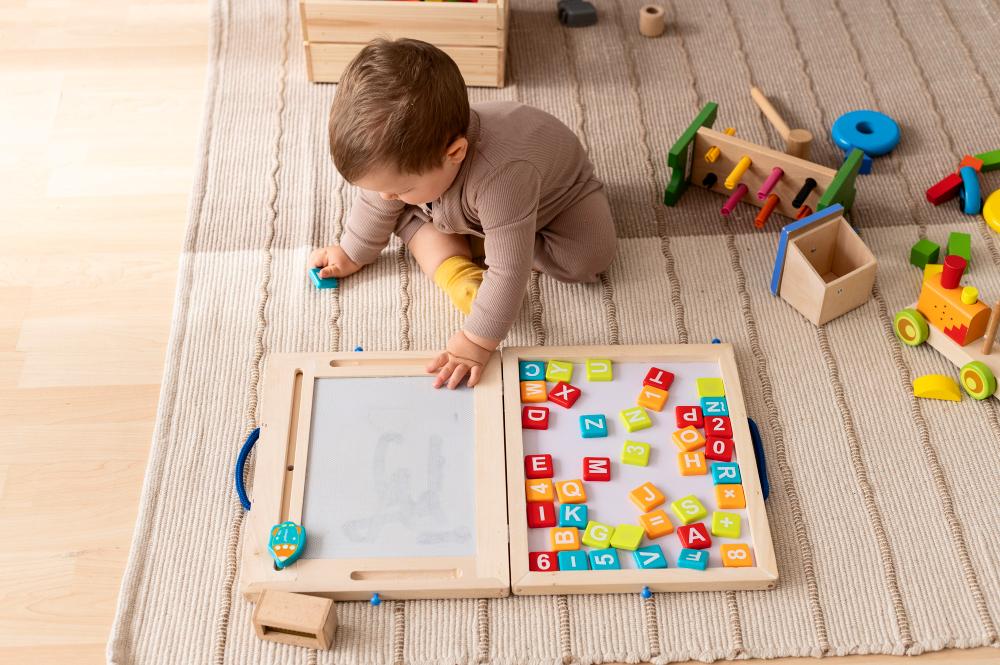 Toddlers in a Montessori classroom